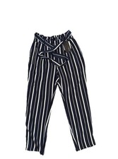 Hose Stradivarius  Damen 40  gestreift Sommerhose Paperbag Business Freizeit