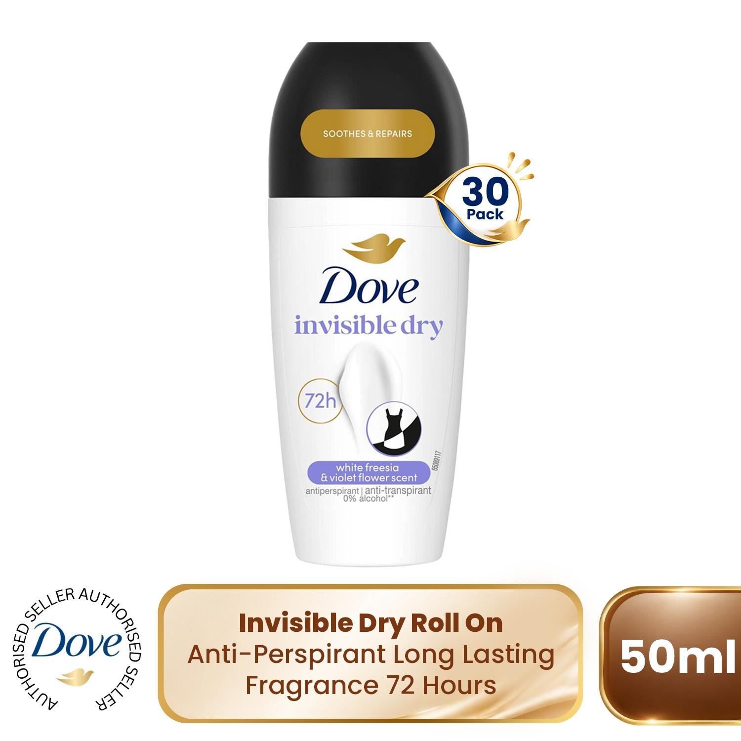 Dove Advanced Care Anti-Perspirant Roll On Invisible Dry 50Ml - Image 8