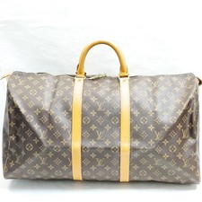 Borsa Louis Vuitton LV Boston Keepall 55 marrone monogramma 1265001
