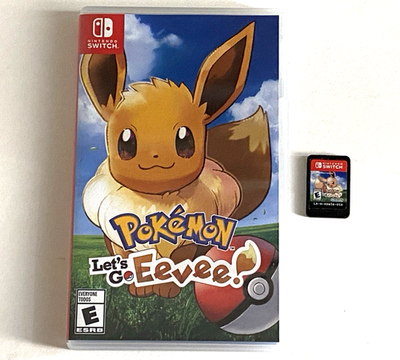 Pokemon Let's Go Eevee (Nintendo Switch) Game Case Cartridge RPG
