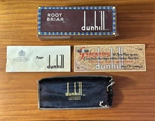 Estate Tobacco Pipe Dunhill Root Briar Shape 463 Original Retail Box Only 'Good'