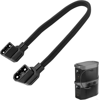 NEW! 20in Extra Battery Cable Fits EcoFlow Delta 2 Max 3 Plus Wave 2 3 Braided