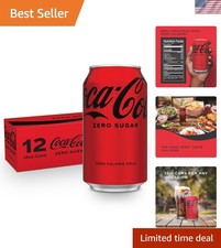 Enjoy Coca-Cola Zero Sugar 12 Fl Oz Cans - 12 Pack, Allergen-Free Delight