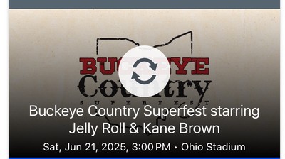 Buckeye Country Superfest Jelly Roll & Kane Brown Concert Ticket