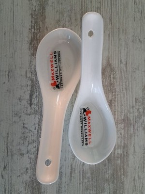 2 Maxwell & Williams Accessoires Asien Löffel, Suppenlöffel Spoon Fingerfood