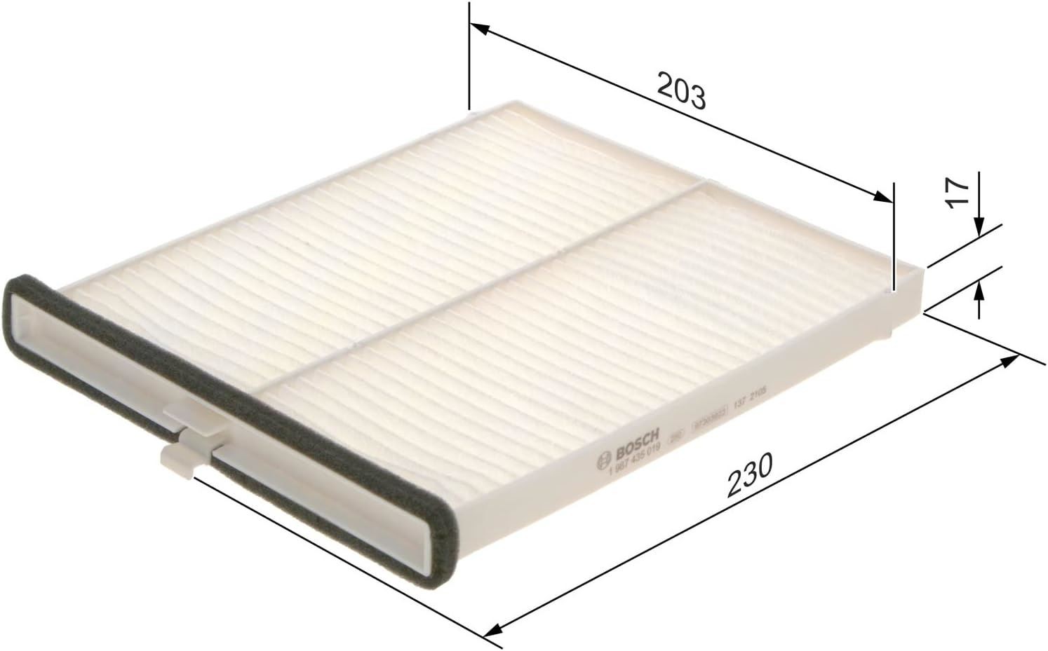 Fits BOSCH 1 987 435 019 Filter, cabin air 1 987 435 019 Cabin filter fits: MAZ - Image 14