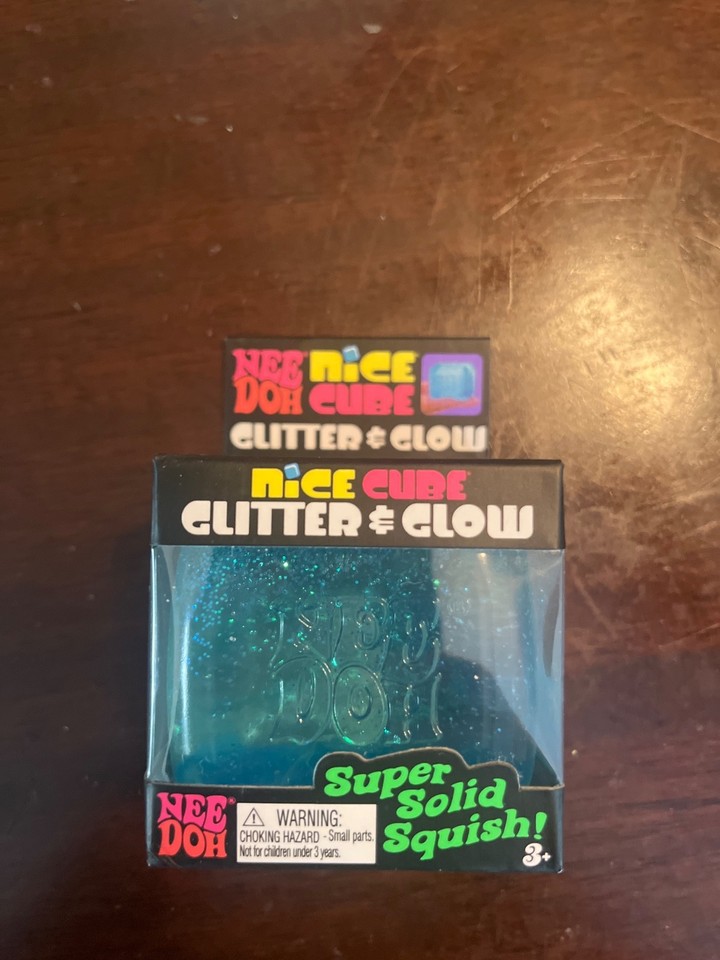 Blue NeeDoh Nice Cube Glitter and Glow NeeDoh - Authentic & New | eBay