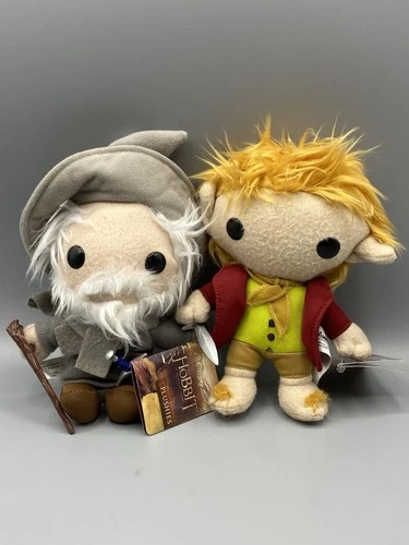 Funko Lord of the Rings Plushie Lot Gandalf Bilbo Baggins 5 inch NWT