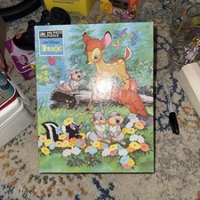 Vtg Golden Disney Bambi Puzzle 200 Pc Flower Thumper Friend Owl USA Complete