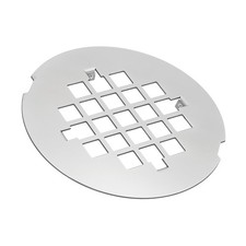 Shower Drain Cover 4-1/4" OD, 1Pcs Snap-in Shower Drain Strainer Grid, Silver
