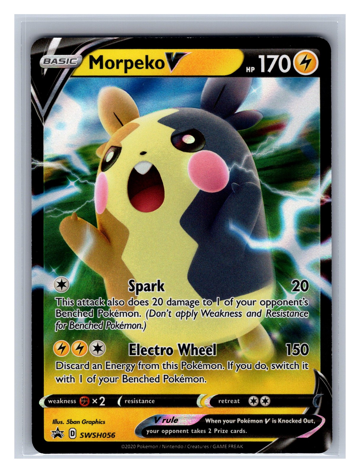 Morpeko V Holofoil Promo SWSH: Sword & Shield Promo Cards SWSH056 NM