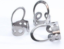 3 X Stainless Steel, Open Design, Metal Finger Picks for Guitar, Banjo, Dobro, E