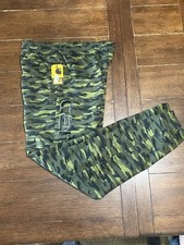 Carhartt Boys Fleece Camo Logo Sweatpants Joggers Pull On Drawstring L 14-16