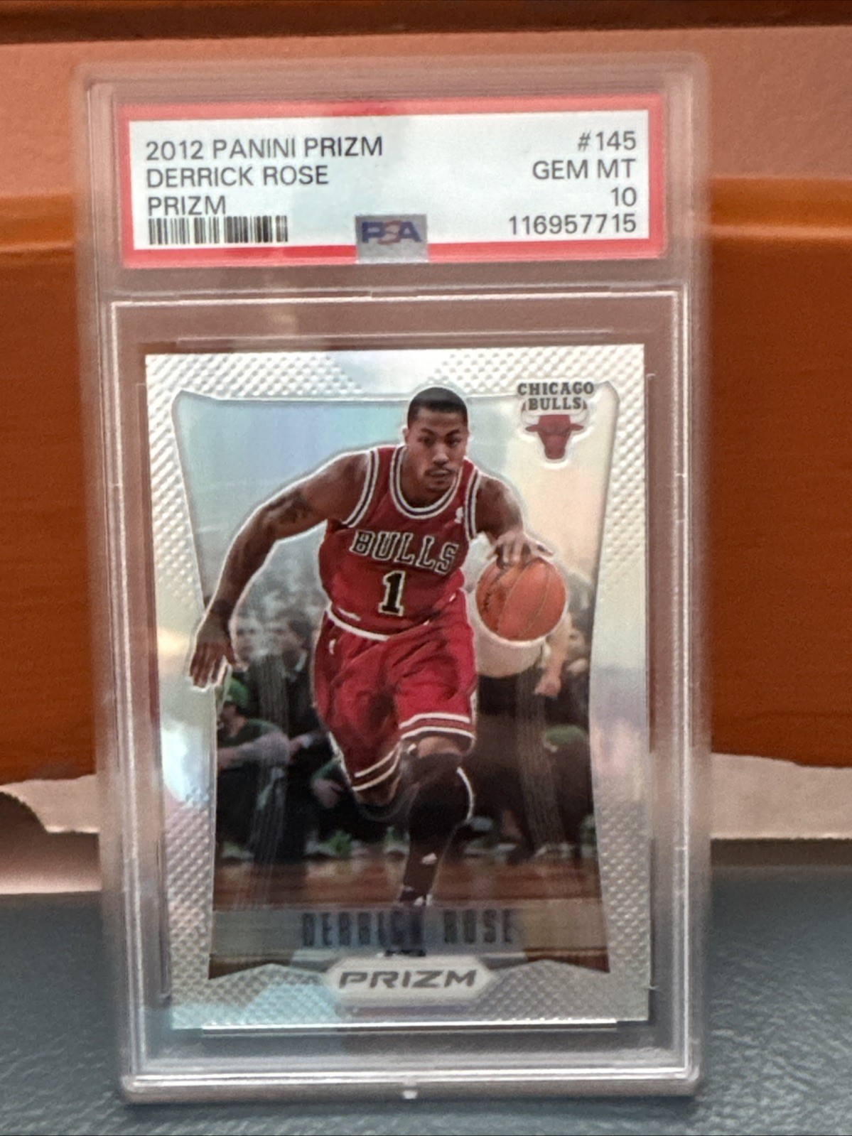 2012 Panini Prizm Derrick Rose Silver Prizm PSA 10