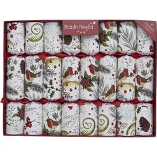 Robin Reed H5 Christmas Holiday 8pc 10in Themed Crackers - Festive Foliage 52126