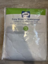 Sealy Cozy Dreams Fitted Crib Waterproof Mattress Pad 52 X 28