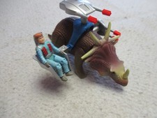 TYCO DINO RIDERS 1987 STYRACOSAURUS W/ TUIRRET FIG ALMOST COMPLETE VINTAGE RARE