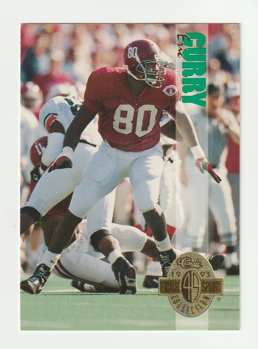 1993 Classic Four Sport #96 Eric Curry RC, Alabama Crimson Tide HOF