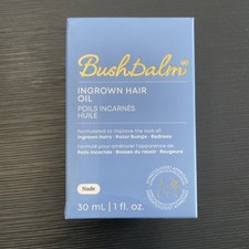 NEW BushBalm Nude Ingrown Hair Oil 1 fl oz / 30 mL