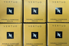 Nespresso Vertuo Double Espresso Dolce 60 Pods New 6 Sleeves