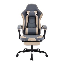 Ergonomic Gaming Chair Home Office Racing Chair Footrest Lumbar Support Recline
