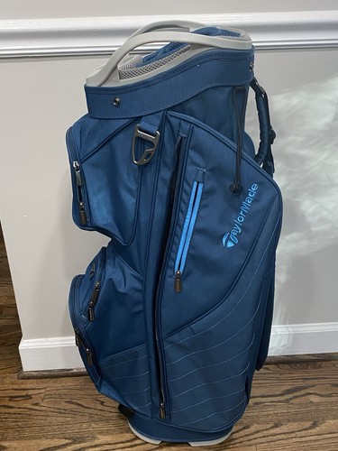Taylormade Kalea Premier Cart Bag blau 15-fach geteilt Single Strap Golftasche gebraucht - Bild 3 von 8