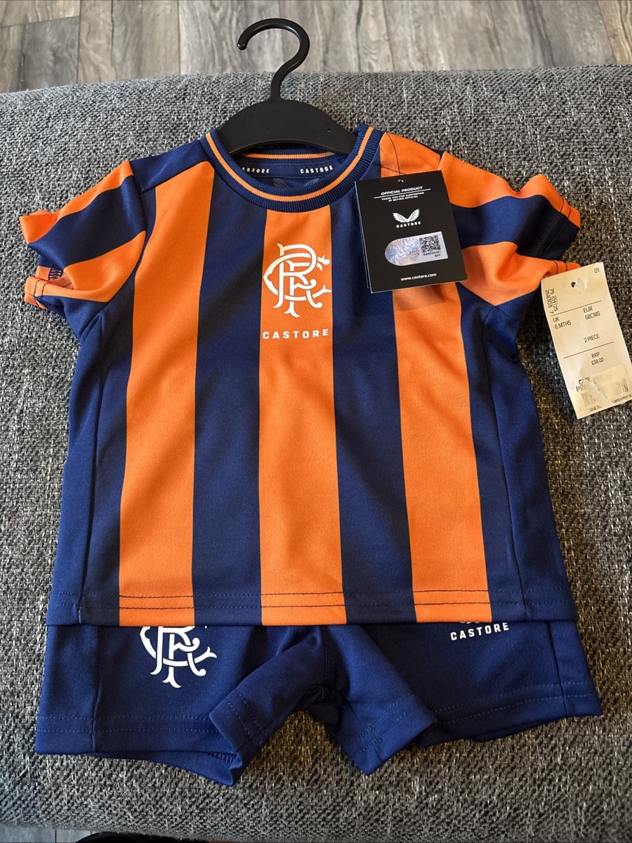 Glasgow Rangers Third Baby Kit 2023-24 6-9 Months shirt shorts