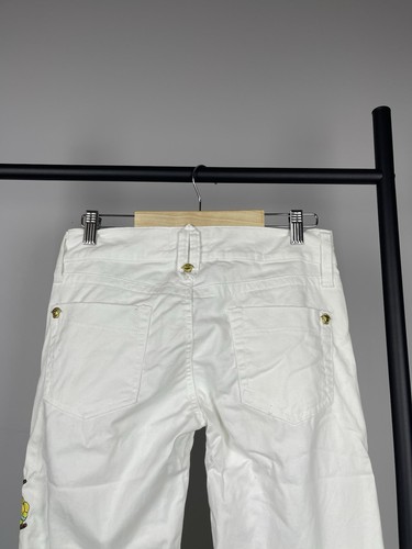 Versace Jeans Couture Vintage Floral White Pants size 29 / 38 - Picture 7 of 11