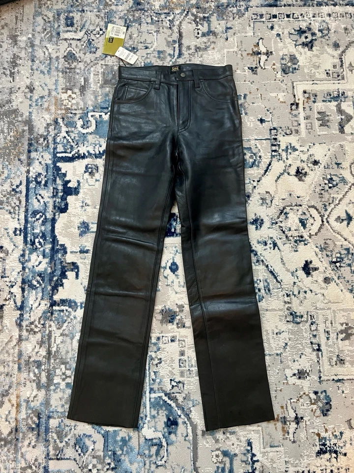 Pantalones de cuero Lee Rider vintage talla 30x34 - stock muerto  Foto 2 de 4