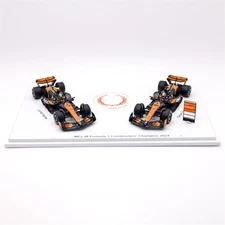 Spark 1:64 MCL38 No.4 & 81 Constructor Champion F1 2024 two cars set Model Car