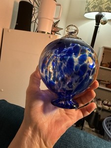 Hand Blown Glass Globe for liquid bird feeder