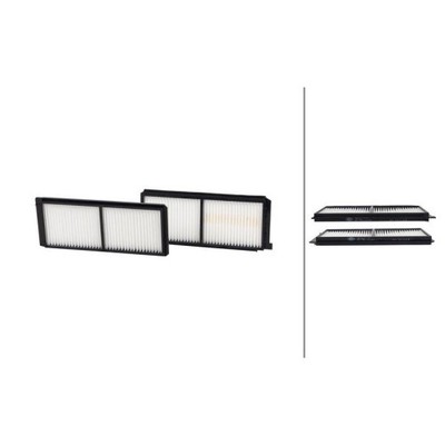 1x Filter, Innenraumluft HELLA 8ZC 366 122-861 passend für MAZDA