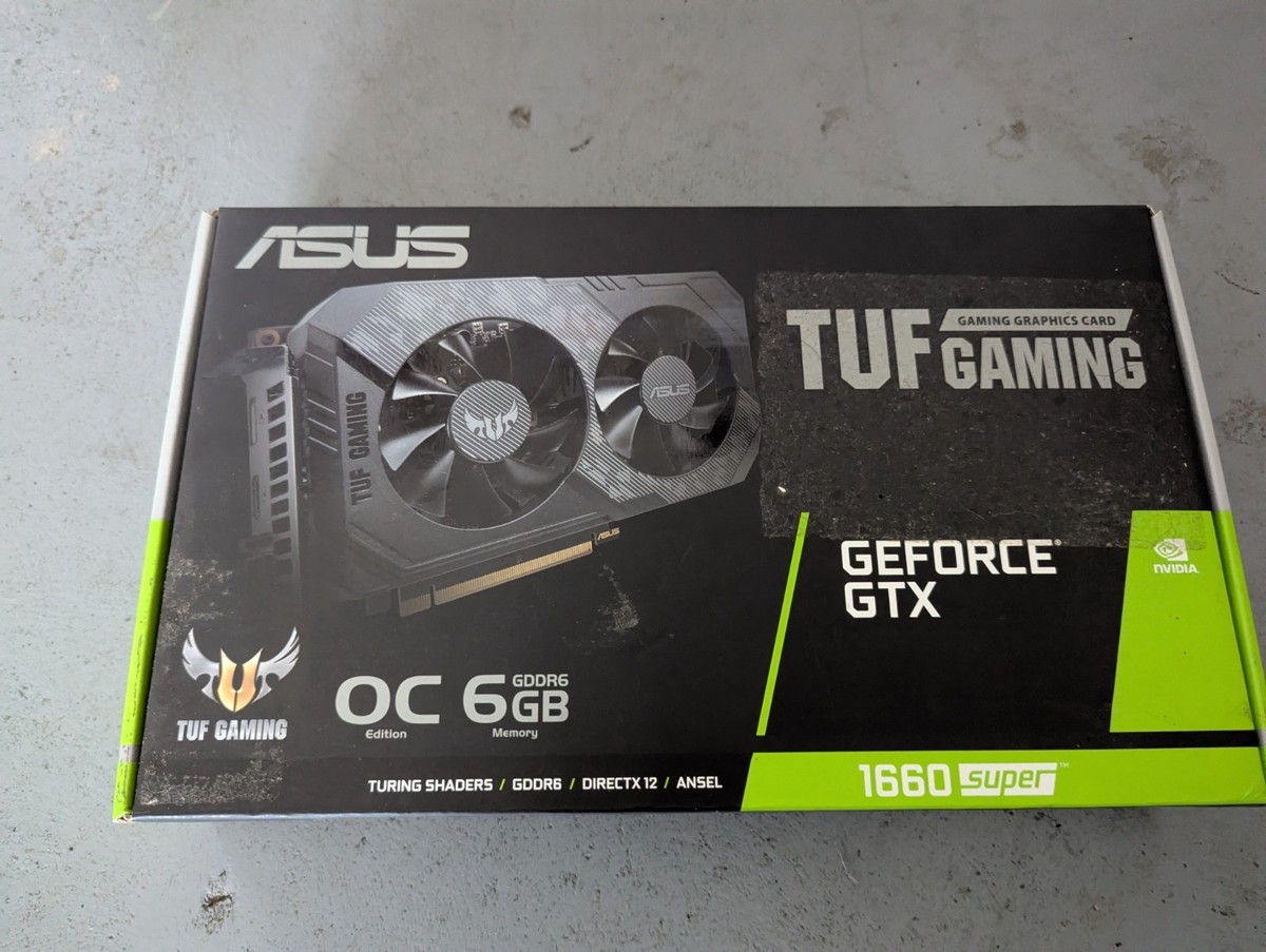 Asus 1660 Used Asus TUF Gaming GeForce GTX 1660 Super 6GB GDDR6