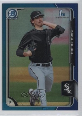 2015 Bowman Draft Chrome Blue Refractor 11/150 Zack Erwin #24 4o3