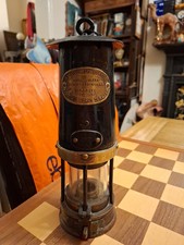 Antique John Davis-Kirby Derby Type 2 Mining Steel Brass Miners Safety Lamp