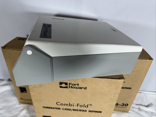 Fort Howard No. Je 566-30 Papierspender weiß/grau kommerziell neu im Karton Vintage - Bild 3 von 6