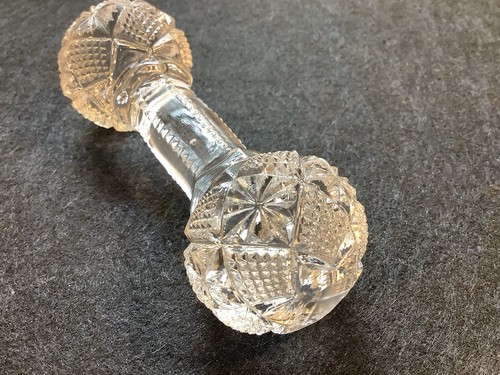 Vintage Cut Crystal Clear Glass Knife Rest 4 1/4” Long - Bild 2 von 4