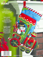 Candy Express Christmas Stocking Felt Applique Kit, 86147 18-Inch, 418717