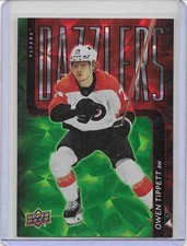 2025-26 Upper Deck Series 1 Holiday Dazzlers Green/Red Owen Tippett Flyers RW