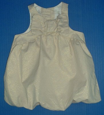 crazy 8 gold dress City Sparkle Girls Glitter Party Puffed Hem 3-6M silhouette: A-Line