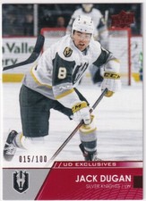 2021-22 UPPER DECK AHL HOCKEY JACK DUGAN UD EXCLUSIVES /100