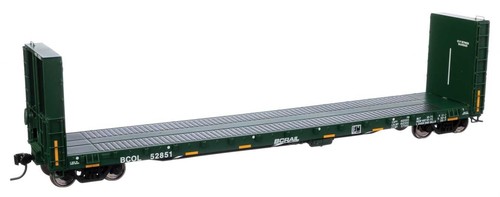 Spur H0 - Walthers 50' CC&F Bulkhead Flatcar British Columbia BCOL - 104345 NEU | Zustand: Neu