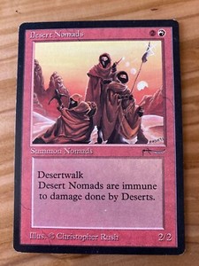 Magic the Gathering MTG Arabian Nights Desert Nomads LP  (Beta Bob)