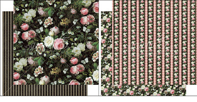 Graphic45 Elegance 1x Scrapbooking Papier 12x12'' Elegant Rosen Hochzeit 30,5 cm
