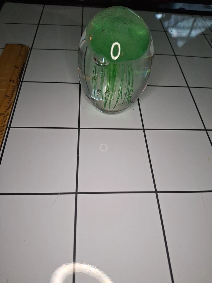 LOTE PISAPAPELES MEDUSAS DE VIDRIO ARTÍSTICO VINTAGE, brilla en la oscuridad. Foto 3 de 4