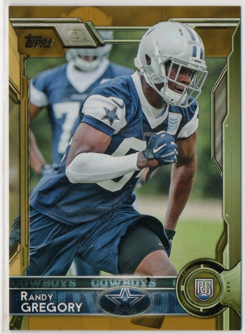 Randy Gregory 2015 Topps Gold #'d/2015 Rookie Card #486