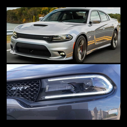 For 2015-2023 Dodge Charger Headlight Halogen LED DRL Projector Right Passenger - Picture 8 of 8