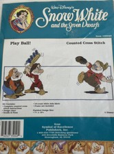 Disney Snow White and the Seven Dwarfs Counted Cross Stitch New  Play Ball  