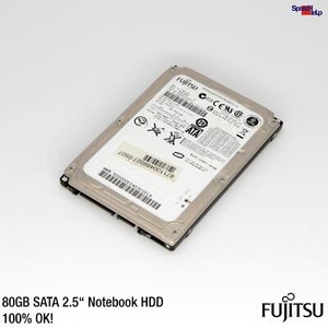 FUJITSU MHW2080BH 80GB 6.35CM 2.5" SATA NOTEBOOK LAPTOP HDD FESTPLATTE HARD DISK