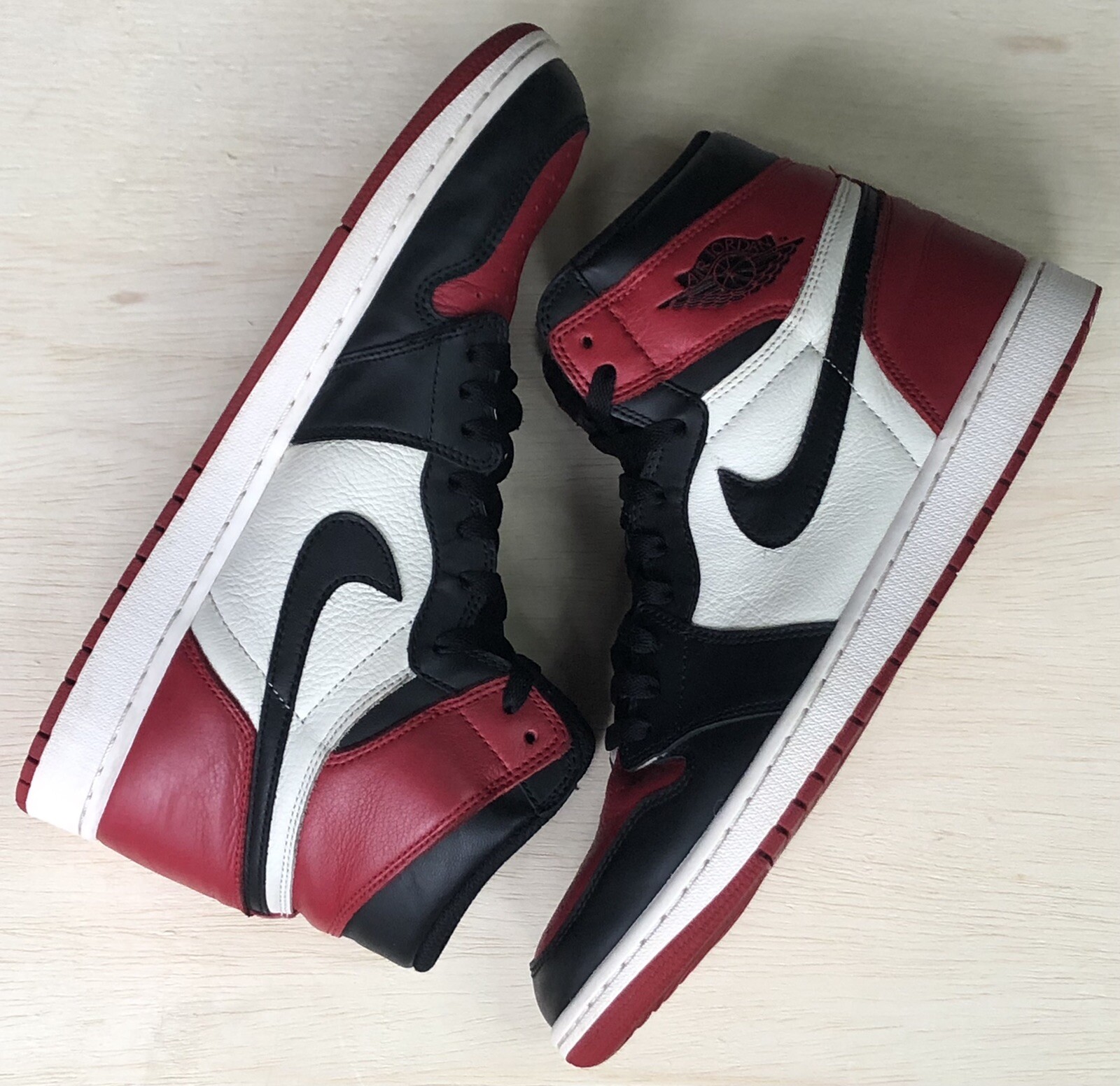 jordan 1 bred toe size 12
